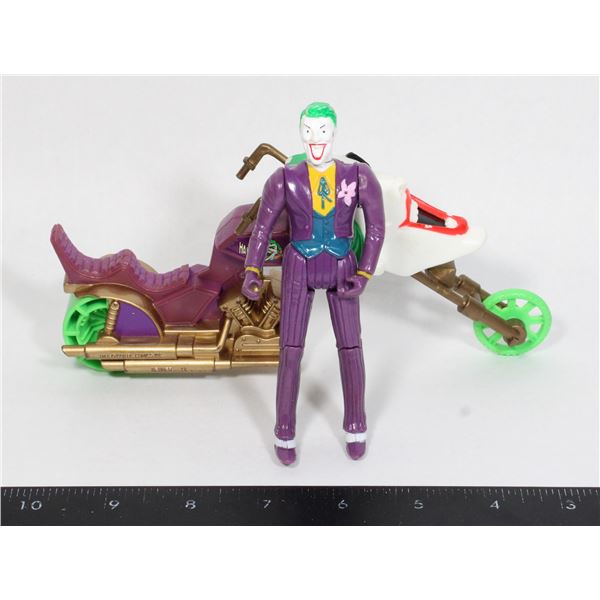 1990 KENNER THE JOKER CYCLE W/ TOYBIZ JOKER