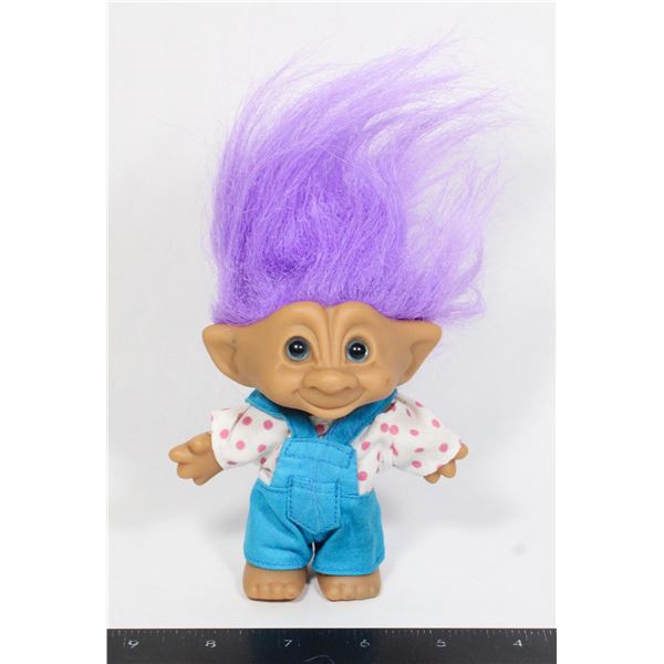 VINTAGE ACE NOVELTY TROLL PURPLE HAIR COVERALLS