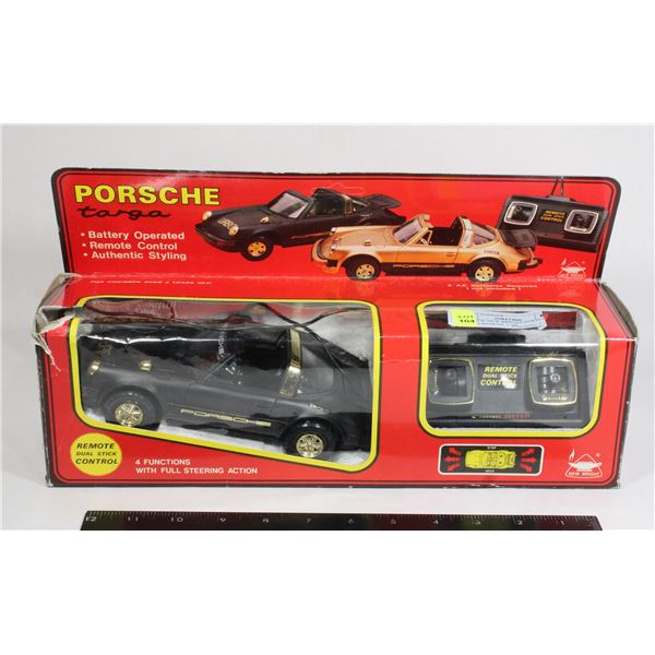 VINTAGE NEW BRIGHT PORSCHE 911 TARGA REMOTE CAR