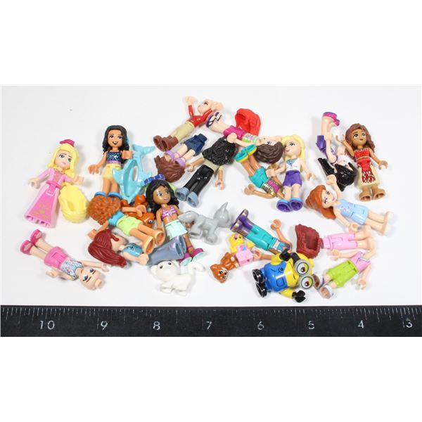 LEGO LOT OF FRIENDS AND ANIMALS