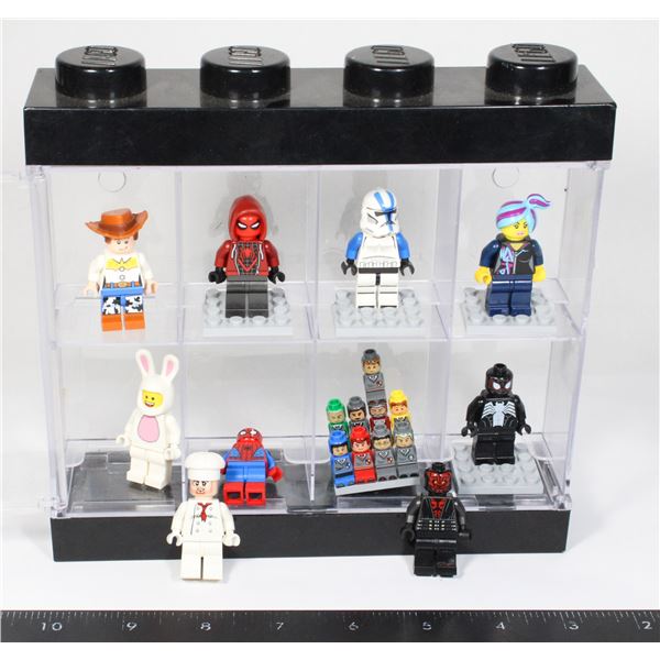 LEGO MINI FIGURES WITH LEGO MINI FIGURE CASE