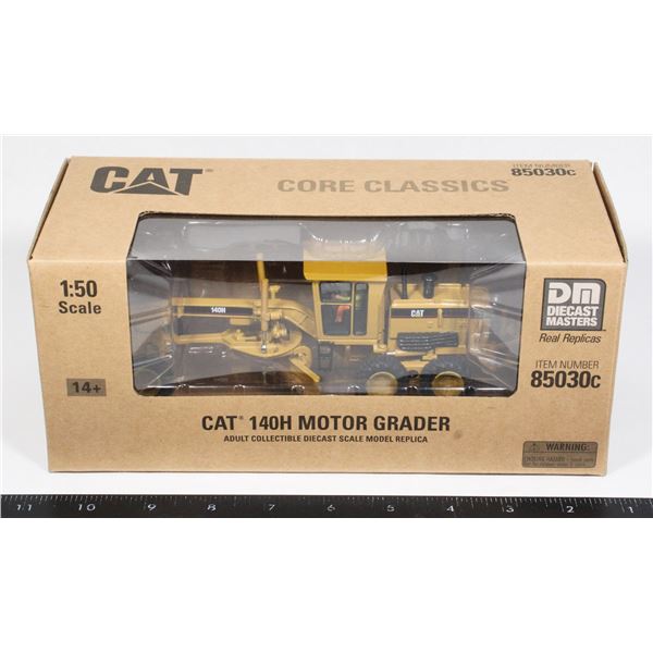 CAT 140H MOTOR GRADER DIECAST MODEL 1:50 SCALE