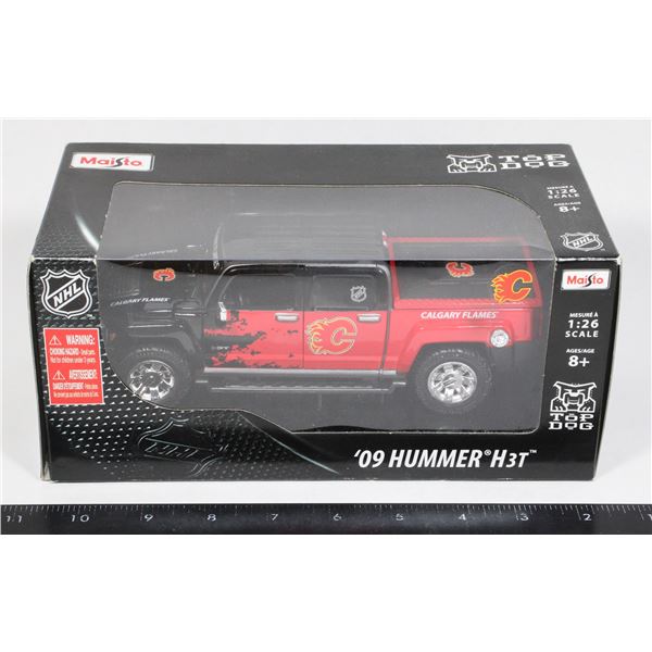 MAISTO '09 HUMMER H3T NHL CALGARY FLAMES 1:26