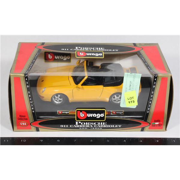 BURAGO - DIE-CAST - PORSCHE 911 CARRERA CABRIOLET