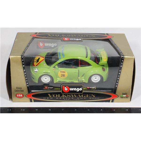 BURAGO DIE CAST 2000 VOLKSWAGEN BEATLE 1/24 SCALE