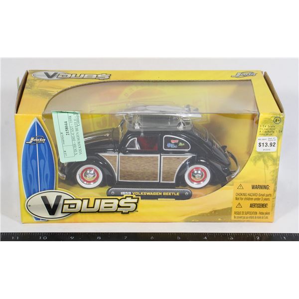 V DUBS - DIE-CAST - 1958 VOLKSWAGEN BEETLE - 1:24