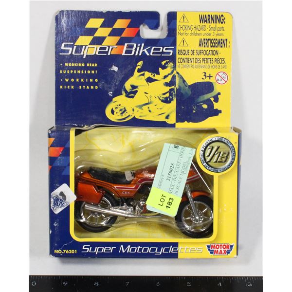 MOTORMAX - DIE-CAST - HONDA CBX - 1:18 SCALE MODEL
