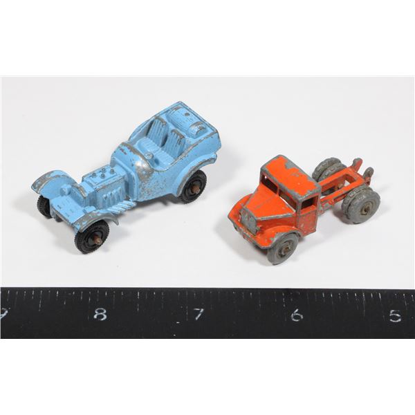 TOOTSIE TOY TIN CAR BLUE AND LESNEY 1954 QUARRY