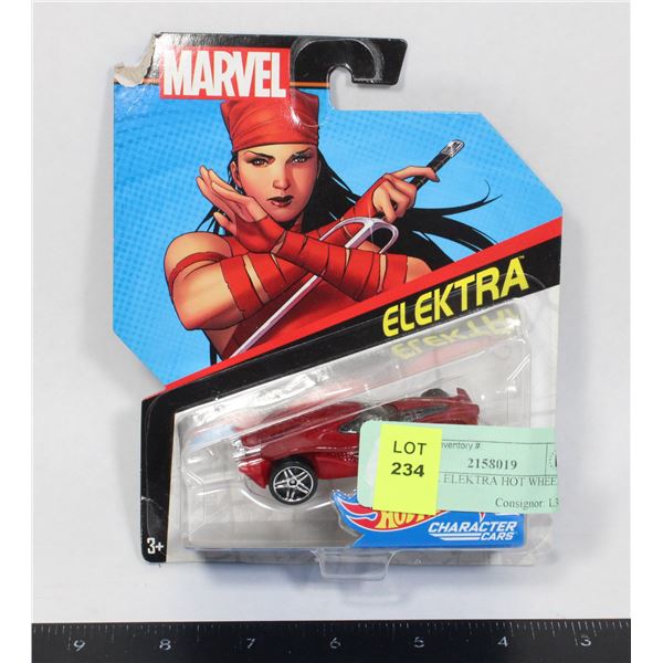 MARVEL ELEKTRA HOT WHEELS