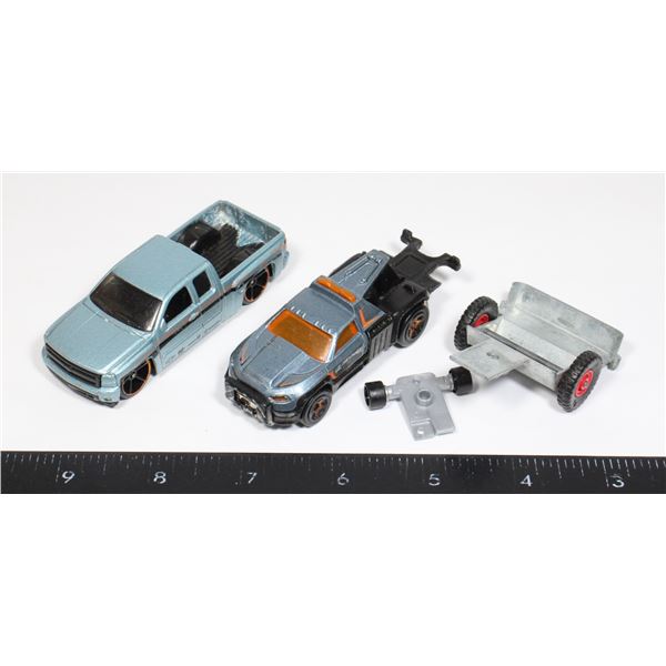 LOT OF THREE LIGHT BLUE HOT WHEELS CARS