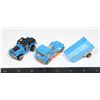 Image 1 : LOT OF THREE BLUE HOT WHEELS VEHICLES