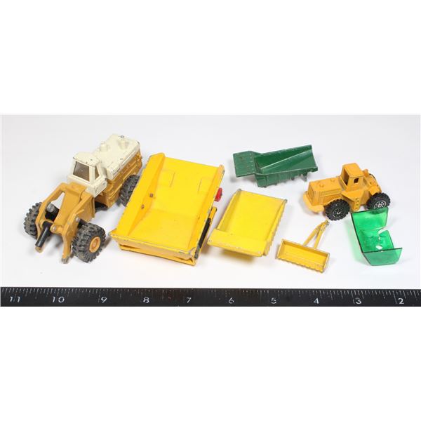 LOT OF STEEL FARMING EQUIPMENT TOY CARS