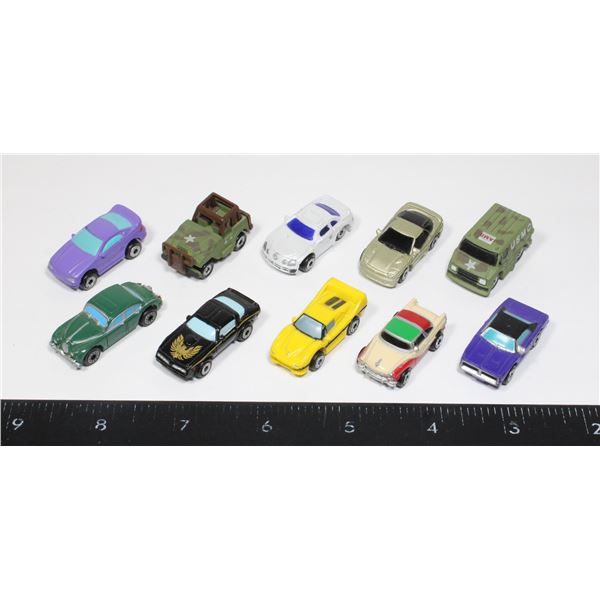 LOT OF 10 ASSORTED 1980S ERA MICROMACHINES