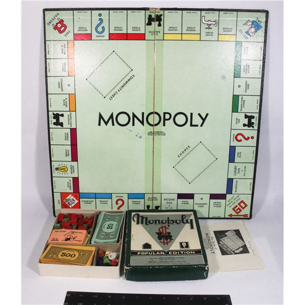 VINTAGE MONOPOLY APPROX 75 YEARS OLD