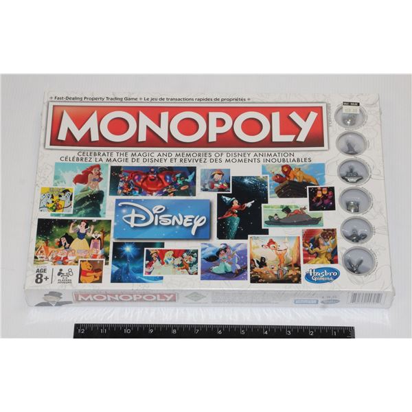 NEW SEALED DISNEY HASBRO MONOPOLY GAME