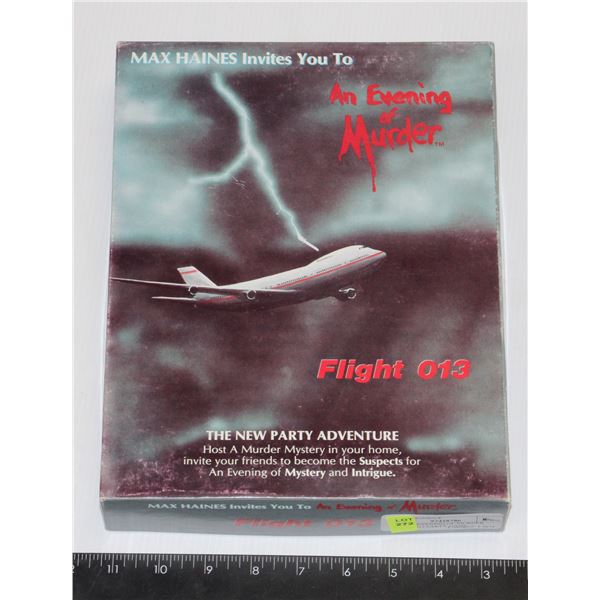 VTG AN EVENING OF MURDER FLIGHT 013 PARTY GAME