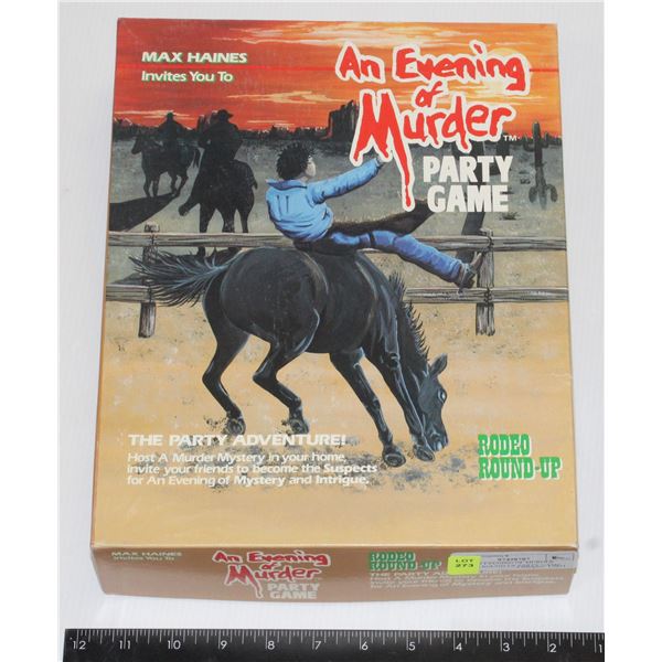 VTG AN EVENING OF MURDER RODEO ROUND-UP PARTY GAME