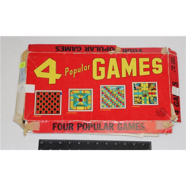 4 POPULAR GAMES