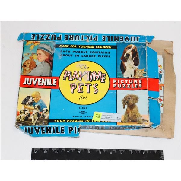 THE PLAY TIME PETS PUZZLE SET