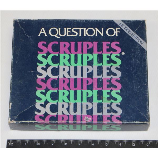 A QUESTION OF SCRUPLES SECOND EDITION