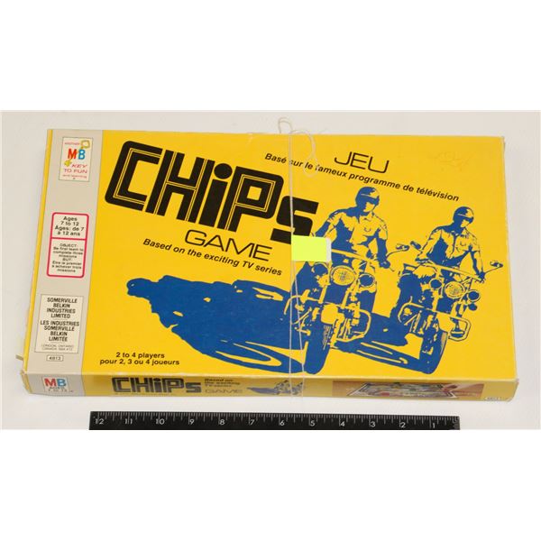 CHIPS BOARD GAME MILTON BRADLY1977