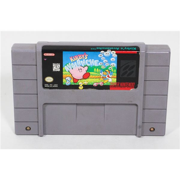 SUPER NINTENDO SNES GAME KIRBY'S AVALANCHE