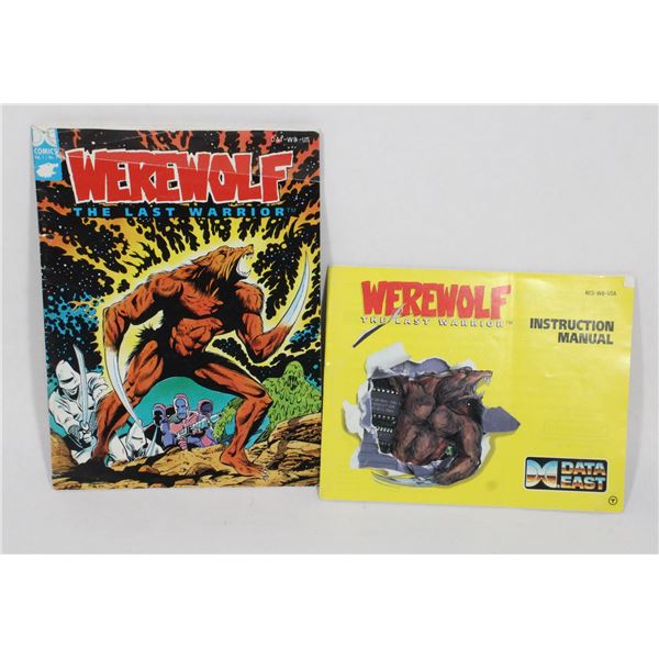 NINTENDO NES WEREWOLF INSTRUCTIONS + COMIC