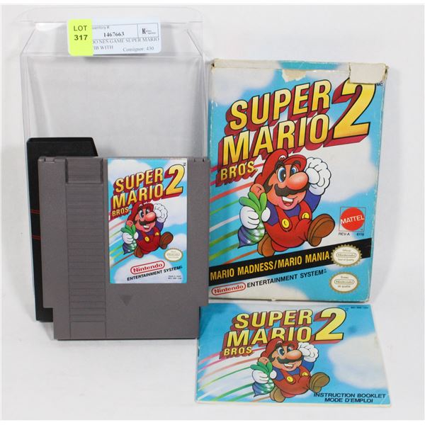 NINTENDO NES GAME SUPER MARIO BROS 2 CIB WITH