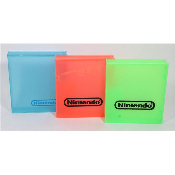 LOT 3 NINTENDO NES GAME PROTECTOR CASES