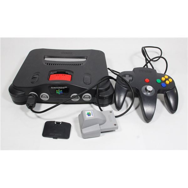 N64 SYSTEM WITH CONTROLLER AND RUMBLE PACK