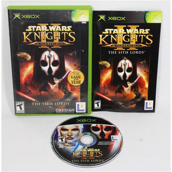 XBOX STAR WARS KNIGHTS OF THE OLD REPUBLIC II