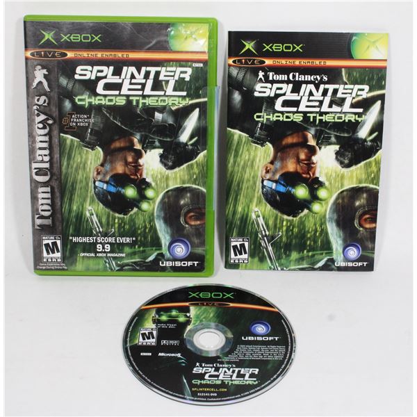 XBOX TOM CLANCY'S SPLINTER CELL CHAOS THEORY