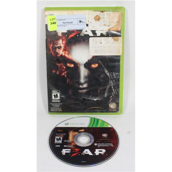 XBOX 360 FEAR 3