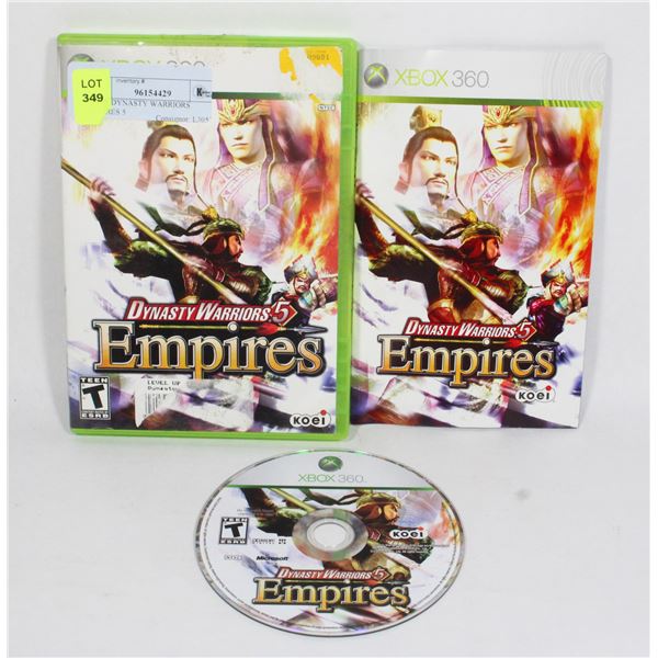 XBOX DYNASTY WARRIORS EMPIRES 5