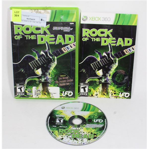 XBOX 360 ROCK OF THE DEAD