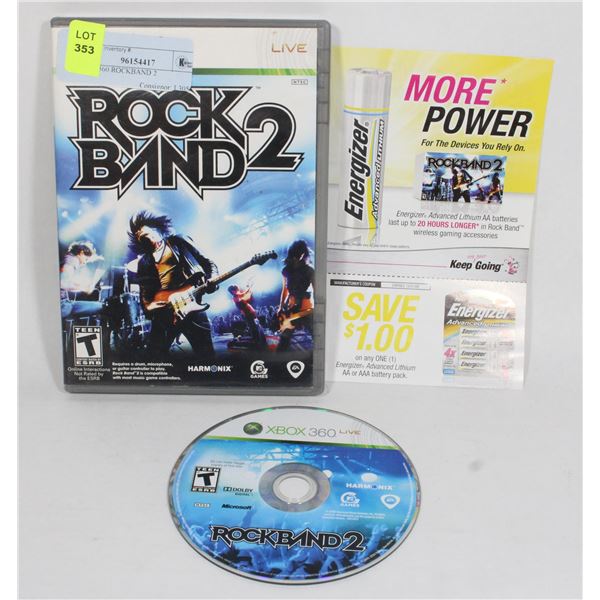 XBOX 360 ROCK BAND 2