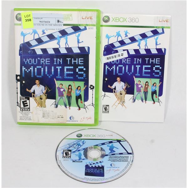 XBOX 360 YOU'RE IN THE MOVIES