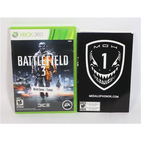 XBOX 360 BATTLEFIELD 3 VIDEO GAME