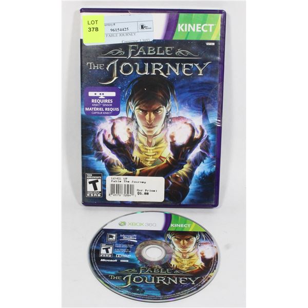 XBOX 360 FABLE JOURNEY