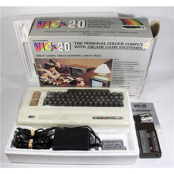 COMMODORE VIC 20 IN ORIGINAL BOX WITH MANUAL ECT