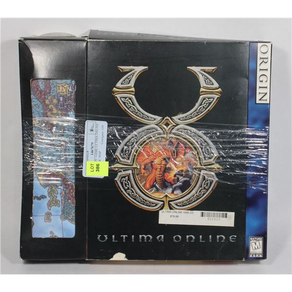 BIG BOX PC GAME ULTIMA ONLINE CIB 1997 W/ MAP