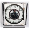 Image 1 : EDMONTON OILERS ART-GLASS CLOCK