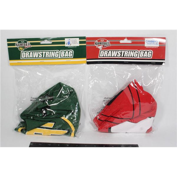 STAMPEDERS/ESKIMOS GAME DAY DRAWSTRING BAGS