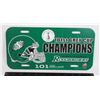 Image 1 : SASKATOON ROUGHRIDERS LICENSE PLATE 101 GREY CUP