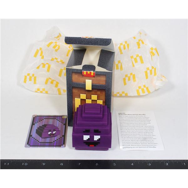 MCDONALDS MINECRAFT GRIMACE EGG WITH