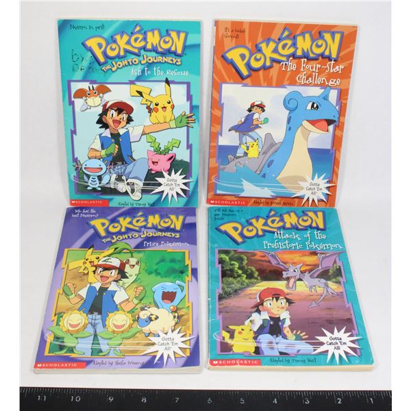 LOT OF FOUR POKÉMON BOOKS LATE NINETIES EARLY