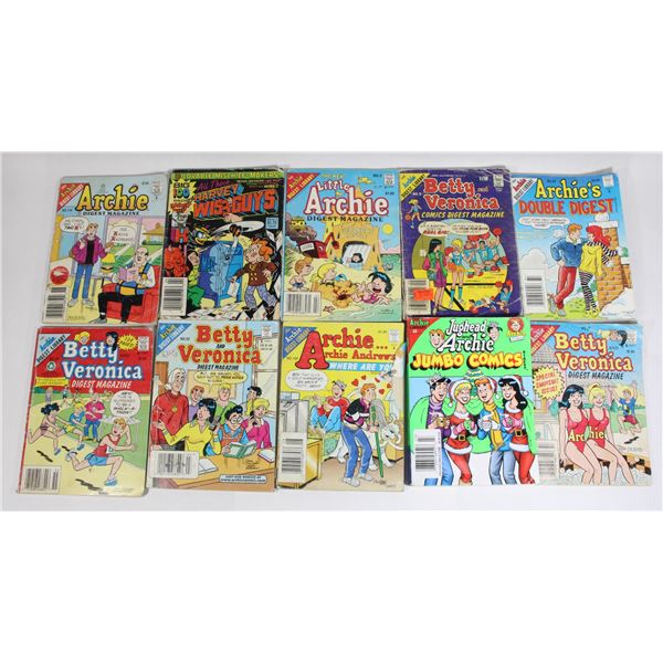 LOT OF 10 ARCHIE DIGEST COMICS