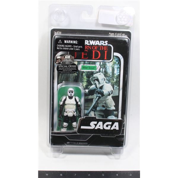 STAR WARS BIKER SCOUT FIGURE IN STAR CASE - RETURN