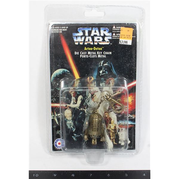 VINTAGE STAR WARS DIECAST KEY CHAIN UNOPENED