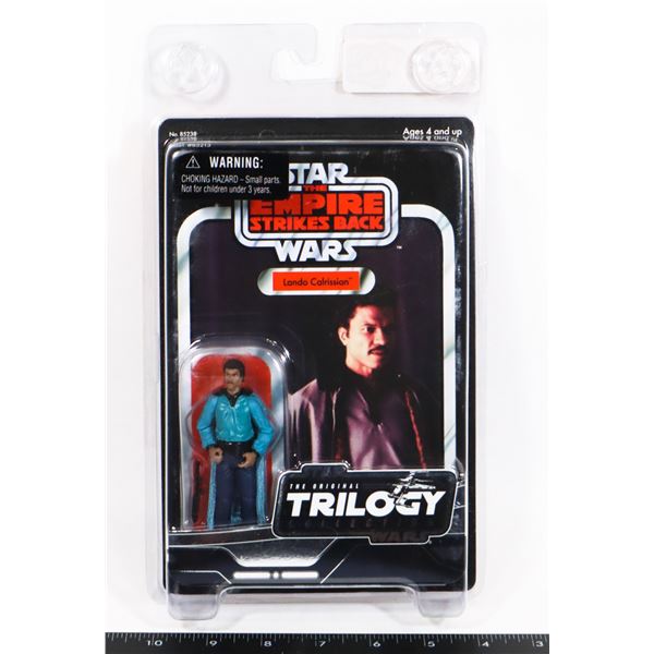 STAR WARS LANDO CALRISSIAN FIGURE IN STAR CASE -